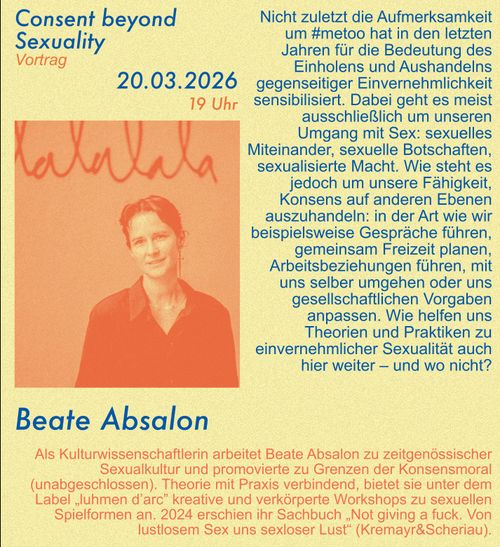 Consent beyond Sexuality; Vortrag
