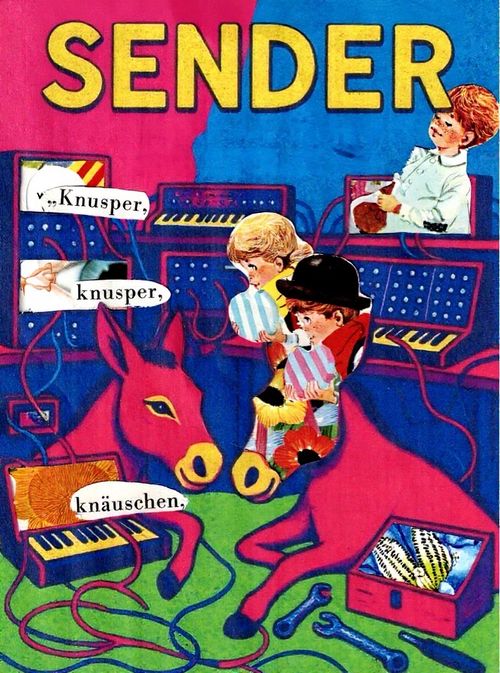 SENDER - #8
Poster with
Synthesizers, newspaper snippets, and other nonsense.